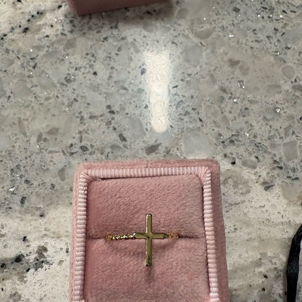 Gold Cross Ring